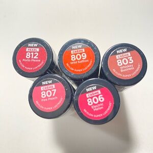 Revlon creme/pearl Lipsticks 5 colors: 803, 806, 807, 809, 812